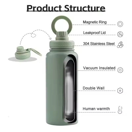 ONERAYA METAL INSULATED Water BOTTLE 32oz